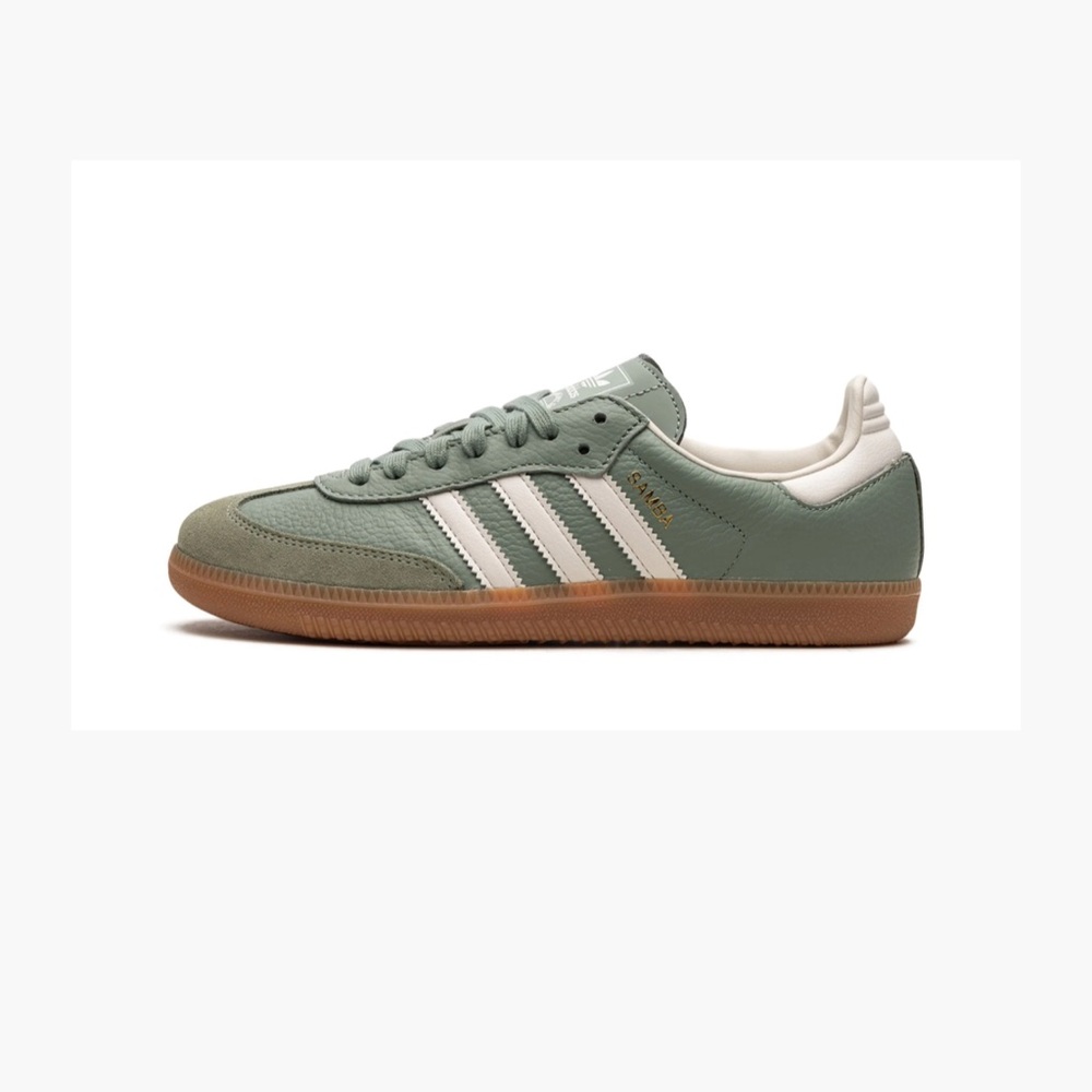 The adidas Samba OG Silver Green Women’s size 7.5. Sold out in this color